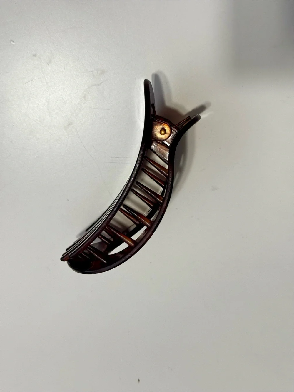 Tortoiseshell Hair Claw Clip - Classic Brown